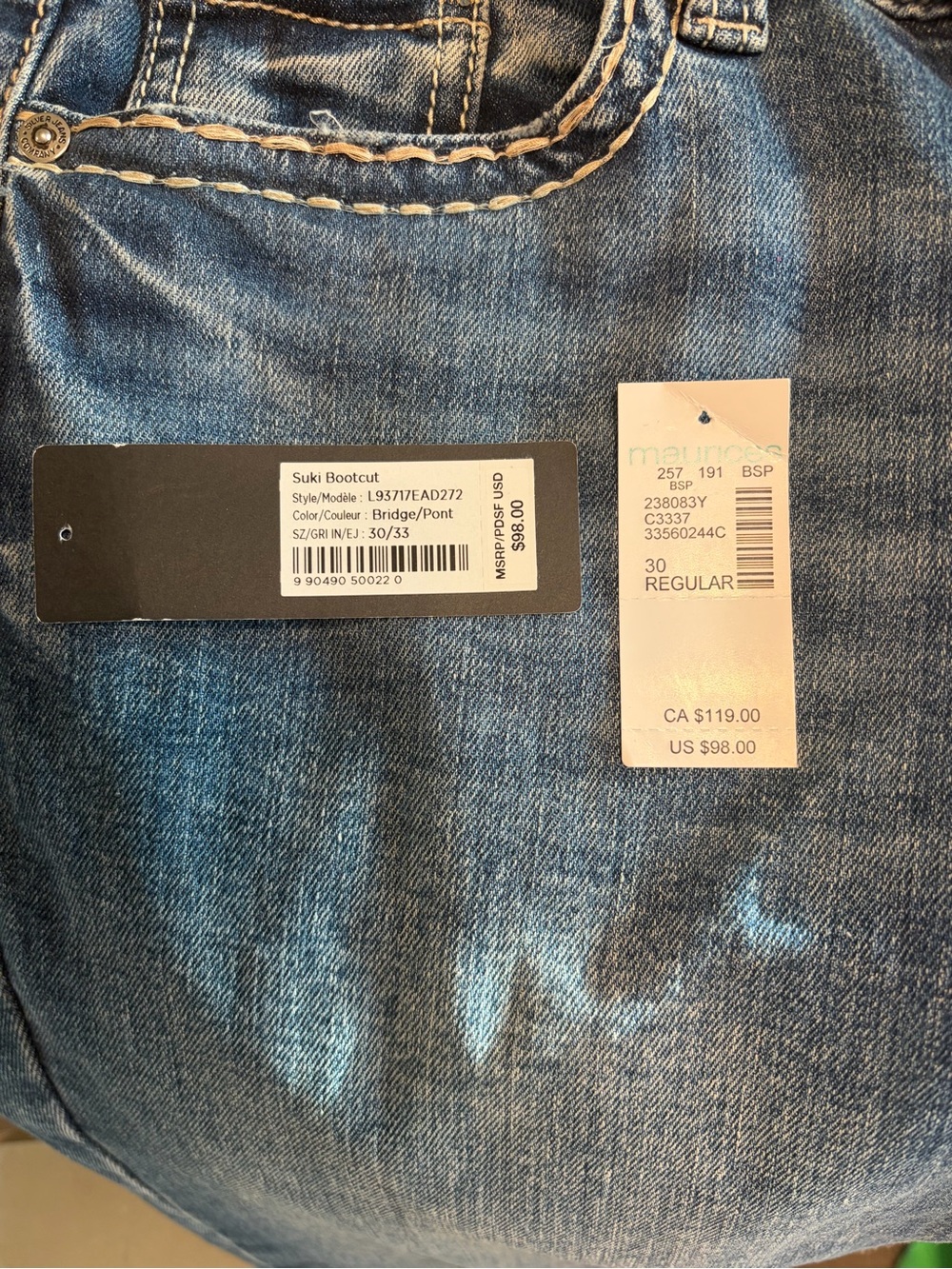 Silver Jeans Suki Bootcut in Bridge Blue Wash